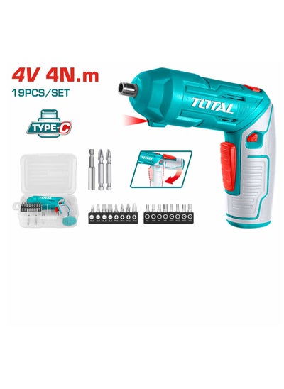 Buy Lithium-Ion cordless screwdriver 4V 1.5Ah Type C - TSDLI0442 in Egypt