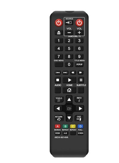 اشتري Remote Replacement for Samsung DVD BD Blu-Ray Disc Player Remote, Applicable BDF5100/ZA BD-ES5300 BD-FM51 BD-FM57C BD-H5100 BD-H5900 BD-HM51 BD-HM59 BD-J5100 BD-J5700 BD-J5 في الامارات