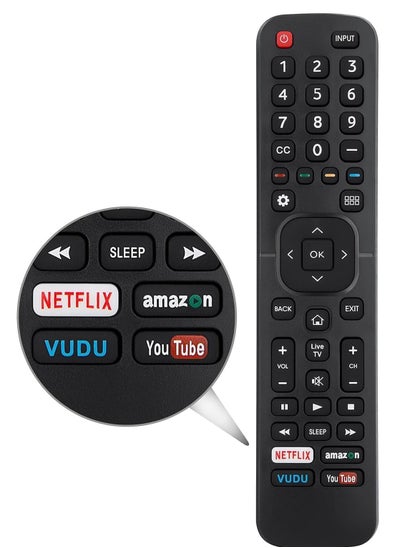 Buy New Replacement for Hisense-TV-Remote Compatible with All Hisense 4K LED HD UHD Smart TVs in UAE