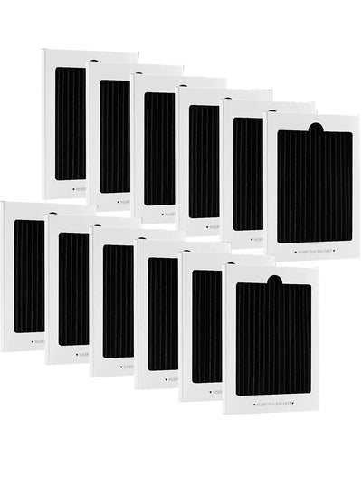 اشتري Refrigerator Air Filter Replacement 12 Pack Activated Carbon Compatible with Frigidaire & Electrolux Pure Ultra Reduce Odors for RAF1150 242061001 242047801 242047804 في السعودية