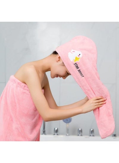 Microfiber Drying Wet Hair Bonnet Super Absorbent Bonnet for Long