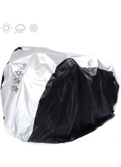 Buy Beauenty Bike Cover Outdoor for 3 Bike Waterproof Bicycle Covers Rain Sun UV Dust Wind Proof for Mountain Road Electric Bike With Storage Bag( s) in Saudi Arabia