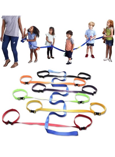 اشتري Children's Classroom Supplies Walking Rope, Safety Walking Rope With Colorful Handles, Child Anti-Lost Safety Walking Rope,Colorful Walking Rope With Handle, 340 x 30 x 4 cm في السعودية