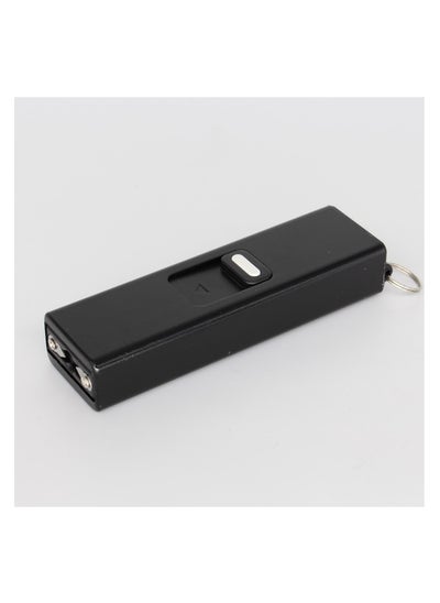 Buy USB Rechargeable Flashlight LED Black 18.7 x 2.5 x 1.5 cm in Saudi Arabia