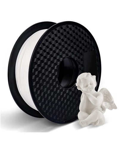 اشتري PLA 3D Printer Filament, Dimensional Accuracy +/- 0.03 mm, 1 kg Spool 2.2lbs, 1.75 mm White في السعودية