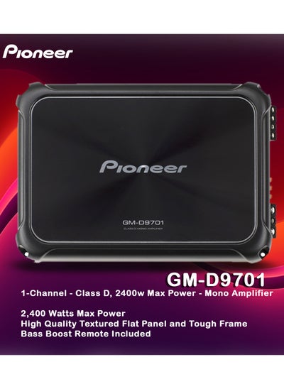 Buy Pioneer Gm-D9701 2400W Class D Monoblock Car Amplifier, With Bass Remote in UAE