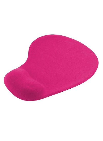 Buy Soft Skin Mouse Pad With Gel Wrist Support Band - Pink in Egypt