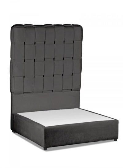 Buy Nara | Velvet Bed Frame - Dark Grey in Saudi Arabia