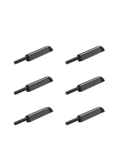 اشتري Magnetic Touch Latch, Magnetic Door Catch Push to Open Latch Adjustable Magnetic Cabinet Closures Release Catches Damper for Cupboard Wardrobe (6Pcs Black) في السعودية