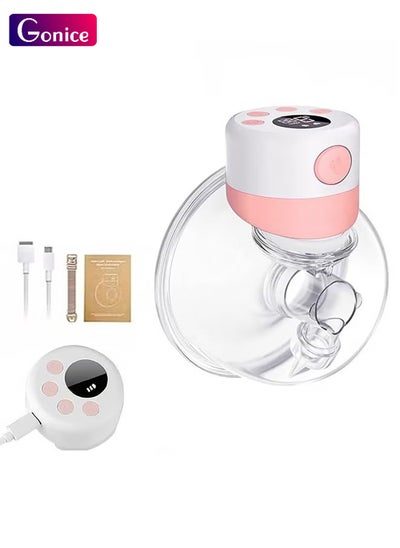 Buy Wearable Hands Free Electric Breast Pump With LCD Display With 2 Modes And 9 Levels in UAE