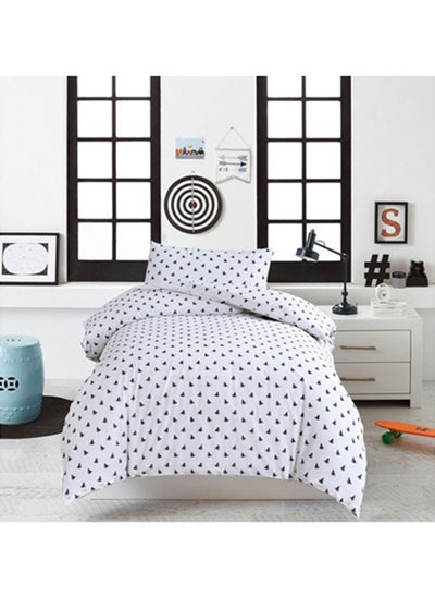 Buy Monochrome Butterfly S2 Duvet Cover Grey 135x200cm in UAE