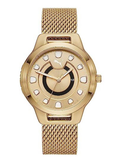 اشتري Reset V1 Analog Quartz Watch for Women With Yellow Gold Metal Band - 3 ATM - PU P1008 في الامارات