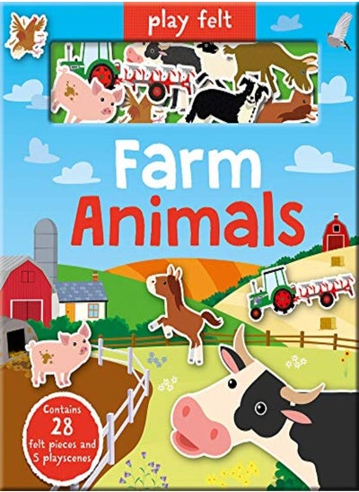 Buy Play Felt Farm Animals by Amber Lily Paperback in UAE