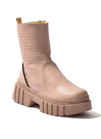 Buy Half Boot Leather Capotine -Beige in Egypt