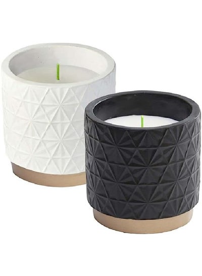 Buy Wax Works Citronella Candle Prism Pot in UAE