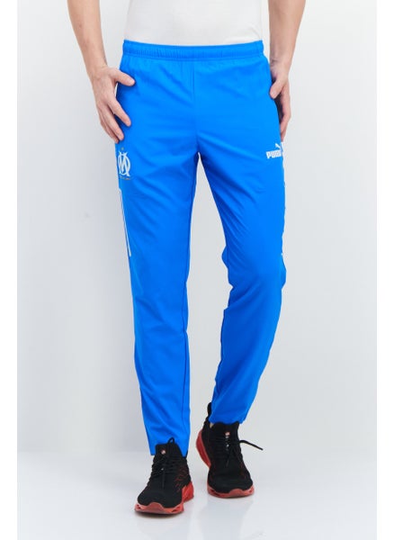 Buy Men Slim Fit Training Track Pants, Blue in Saudi Arabia