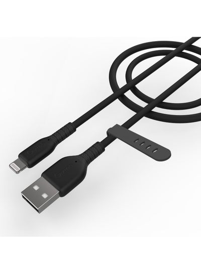 Buy Fast Charging Cable USB A to Lightning Pure Silicone in Saudi Arabia