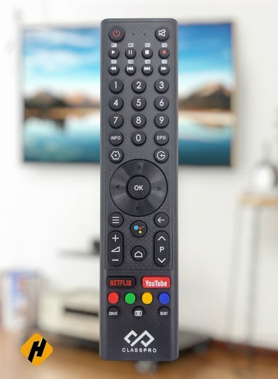 Buy Class Pro LCD LED TV Remote | Replacement Remote Control For Class Pro Smart TV LCD LED with Netflix & YouTube Key Buttons in Saudi Arabia