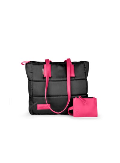اشتري Soft Canvas B.S bag tote bag and shoulder bag for girls - Pink في مصر