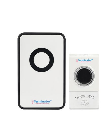 Buy Terminator Digital Wireless Doorbell 2 Pin TDB018AC in UAE