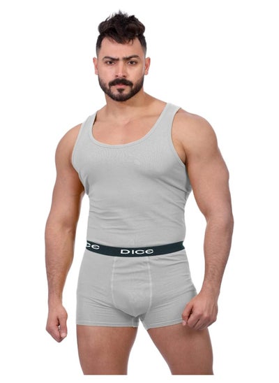 اشتري Underwear set for men, plain, top + boxer في مصر