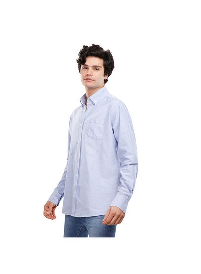 Buy COUP Custom Fit Basic Shirt For Men - Sky Blue - M in Egypt
