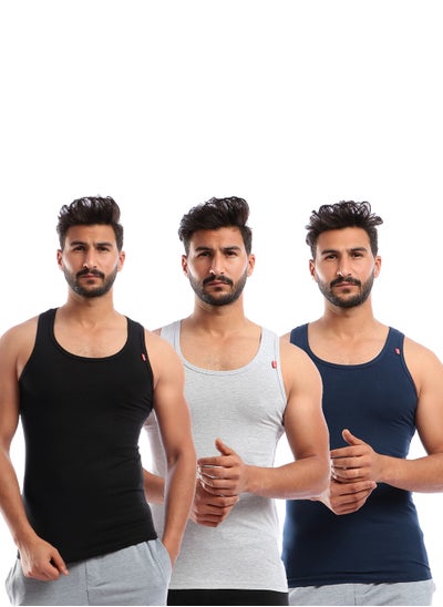 Buy Bundle Of Three Men Undershirts Stretch in Egypt