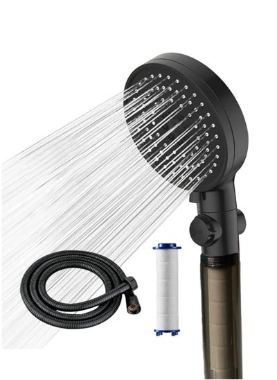 اشتري Hand shower set Hand shower with hose and holder Suitable for bath and shower ABS water-saving high-pressure shower head في الامارات