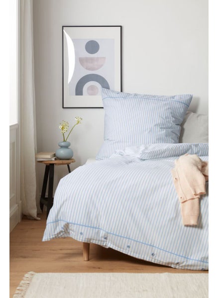 Buy Single Premium Cotton Duvet Set 135 x 200 cm, Blue in UAE