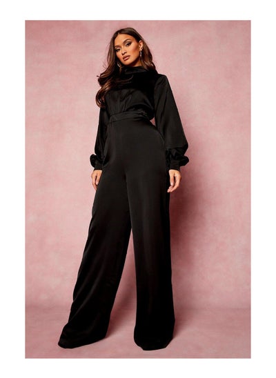 اشتري High Neck Balloon Sleeve Jumpsuit في السعودية