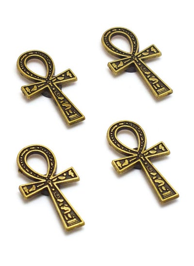 اشتري 4 pieces of immatgar pharaonic Egyptian ankh key Fridge Magnets Egyptian souvenirs gifts - Inspired Gift from Egypt ( Burnt Yellow ) في مصر