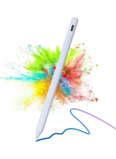 Buy Stylus Pen for iPad with Palm Rejection, Active Pencil Compatible with (2018-2022) Apple iPad Pro (11/12.9 Inch),iPad Air 3rd/4th Gen,iPad 6/7/8th Gen,iPad Mini 5th Gen for Precise Writing/Drawing in UAE