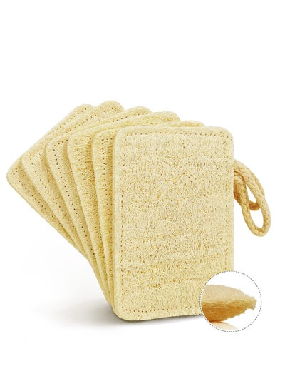 Buy Natural Loofah Kitchen Dish Sponges - Eco-Friendly, Non-Scratch Scrubbers Made from Biodegradable Plant Fiber, Quick Oil Removal, Gentle on Hands (6 Pack) in Saudi Arabia