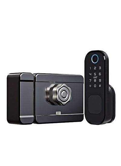 Buy Smart Lock, Work with inner door lock,Fingerprint Door Locks with Keypads Keyless Entry Deadbolt Front Door Lock,Bluetooth APP Control Touchscreen Keypad for Office Home Apartment in Saudi Arabia