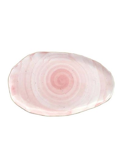 اشتري Porcelain Serving Platter Pink في الامارات