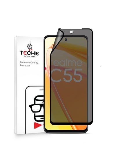 اشتري Techie Full Cover Explosion-Proof Matte Ceramic Privacy Film Screen Protector for Realme C55 في السعودية