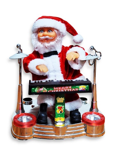 Buy Santa Claus Playing the Piano Kids Electric Christmas Toy, Battery Operated, Christmas Gift for Children, Christmas Supplies, Christmas Decoration Doll in Egypt