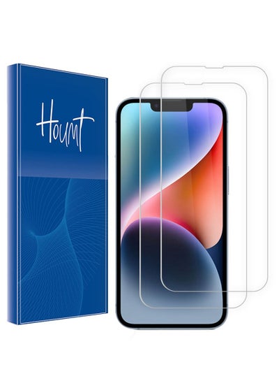 Buy Pack of 2 Screen Protector for 14/14 Pro 6.1 inch Sensor Protection Dynamic Island Case Friendly Tempered Glass Film 9H Hardness HD Clear For Apple iPhone 14/14 Pro  •	Works For iPhone 14/14 Pro 2022 in UAE