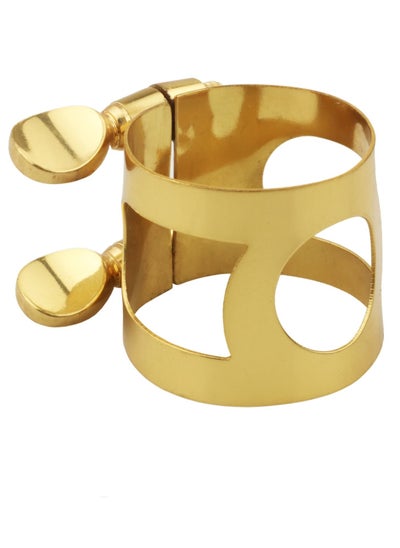 Buy Sax Ligature Alto Saxophone Mouthpiece Ligature Fastener - Gold Plated Brass in Saudi Arabia