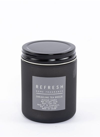 اشتري Refresh Darjeeling Tea Breeze Jar Candle, White - 213g في الامارات