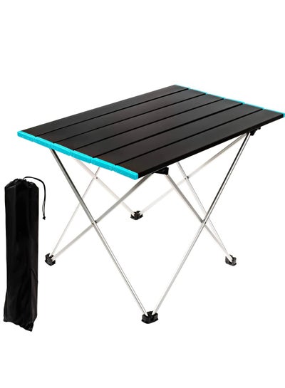 Buy Ultralight Portable Folding Camping Table with Aluminum Tabletop and Carry Bag in UAE