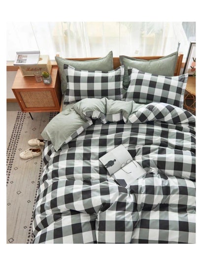 اشتري Pattern of Geometric Elements Home Bedding 6pcs Duvet covers set Digital Print Polyester Flat Bed with Pillowcase 100% Polyester في الامارات