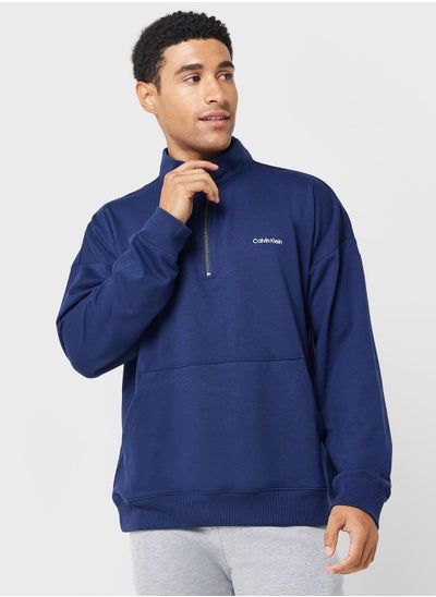 Buy Logo Quarter Zippered Sweatshirt in Saudi Arabia