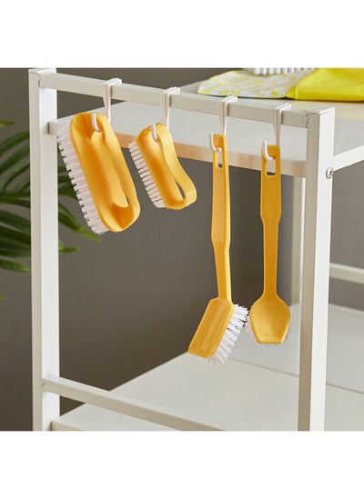 Buy Alina 4-Piece Deep Cleaning Multiutility Brush Set 22.5 x 2 x 2.5cm in UAE