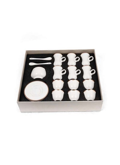 Buy Porcelain 27 Pieces Tea & Coffee Serving Set in UAE