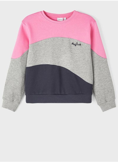 Buy Kids Color Block Sweatshirt in UAE