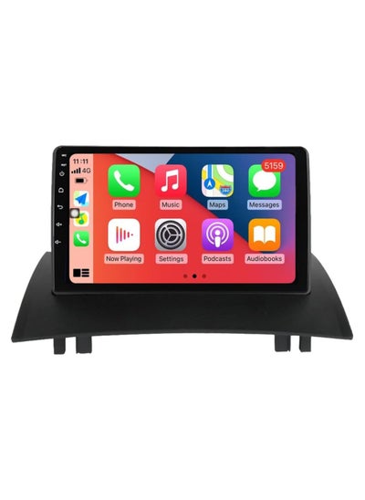 اشتري Android Car Stereo for Renault Megane 2 2002 2003 2004 2005 2006 2007 2008 2009 6GB RAM 128GB ROM 9 Inch Support SIM Card, Apple Carplay, MirrorLink WiFi BT, IPS Touch Screen with AHD Camera Included في الامارات