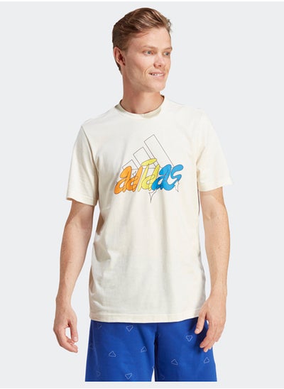 Buy Illustrated Badge Graphic T-Shirt in Egypt