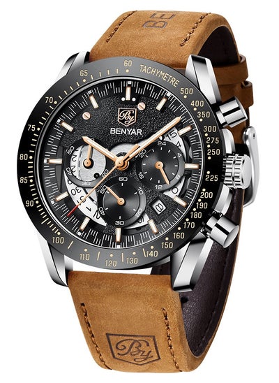 اشتري Men's Luxury Watch Water Resistant Quartz Chronograph في الامارات