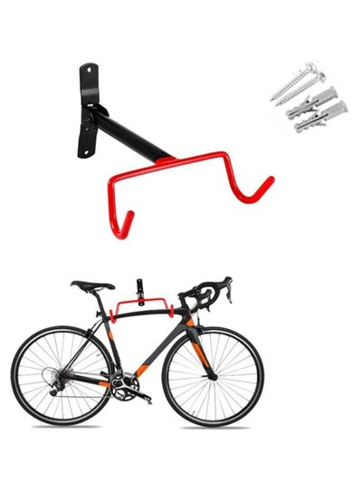Buy Bicycle Wall Mount Bike Mount Rack Stand Solid Steel Storage Parking Wall Hanger Hook Holder in Saudi Arabia